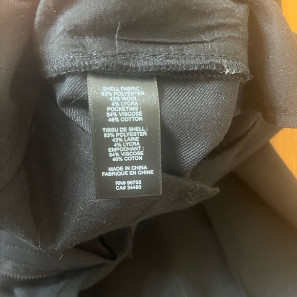 Rebecca Taylor Ottoman Notch Stretch Black High Waist Dress Pants Work Career 6 - Picture 11 of 16